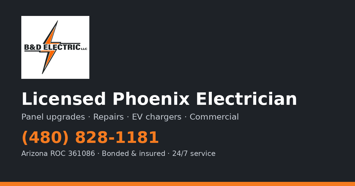 B and D Electric LLC cover